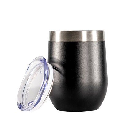 Nice 12 oz Black BPA Free Wine Tumbler WPF-519558